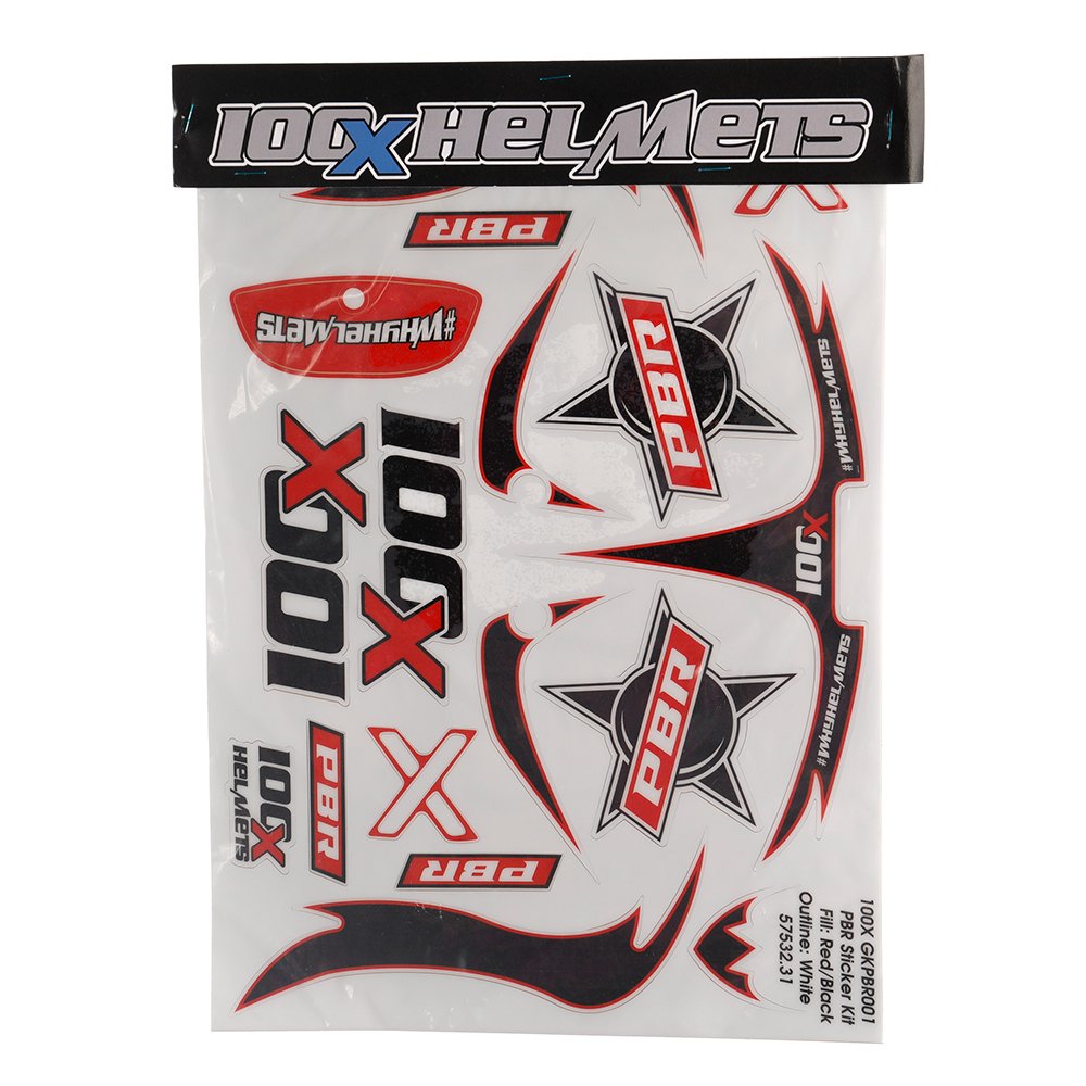 100X Helmets 100 X PBR Sticker Set