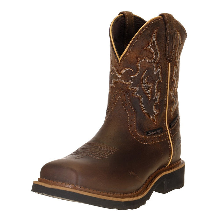 Womens Jalena Maple Tan 8in Maple Tan Top Water Proof Comp Toe Work Boot