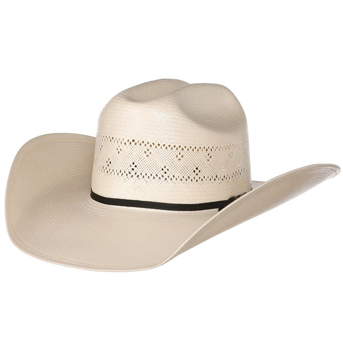 American Hat Co Fancy Vent Ivory Rancher Crease Straw Cowboy Hat