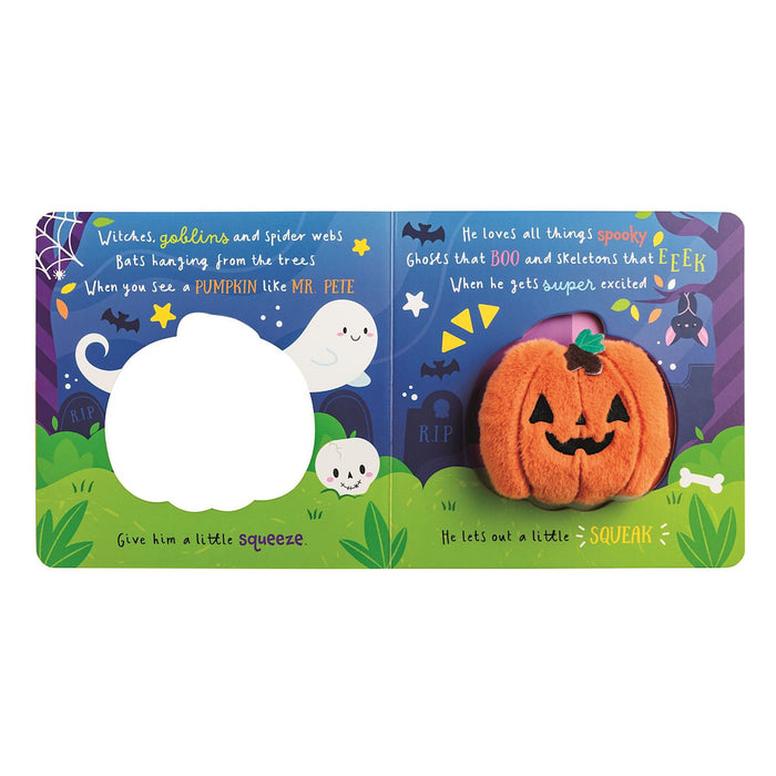 Mud Pie Pumpkin Halloween Plush Book