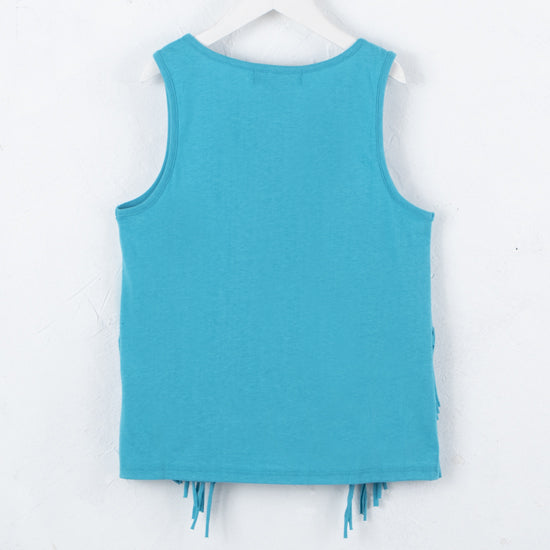 Rock & Roll Denim  Girls Graphic Fringe Tank