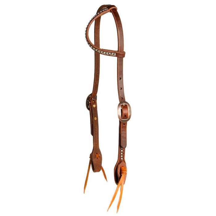 Copper Patina Dot Headstall