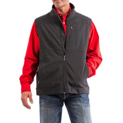 Men's Solid Black Bonded Concealed Carry Vest