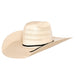 Co Triple Fancy Vented Ivory 5" Brim Straw Hat