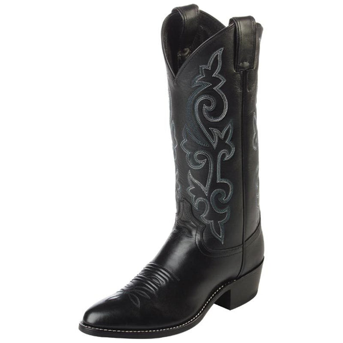 Men's Classic Black London Calf Cowboy Boots