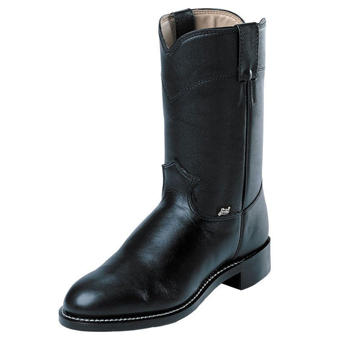 Men's Temple Black Pull On Cowboy Boot