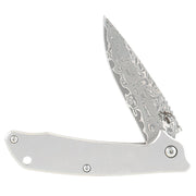 Maverick Frame Lock Damascus Knife