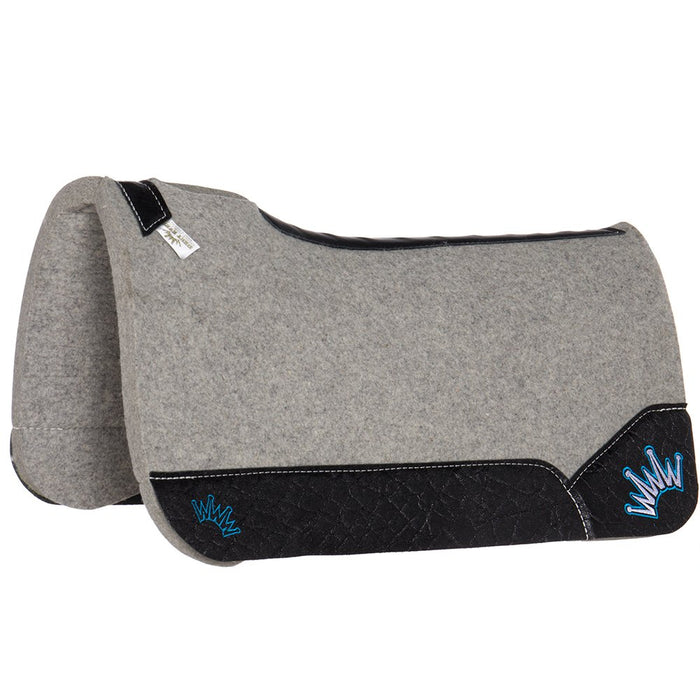 Kush 1 Inch Felt Saddle Pad with Black Elephant Wear Leathers