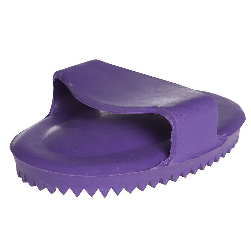 Junior Soft Rubber Curry Comb Purple