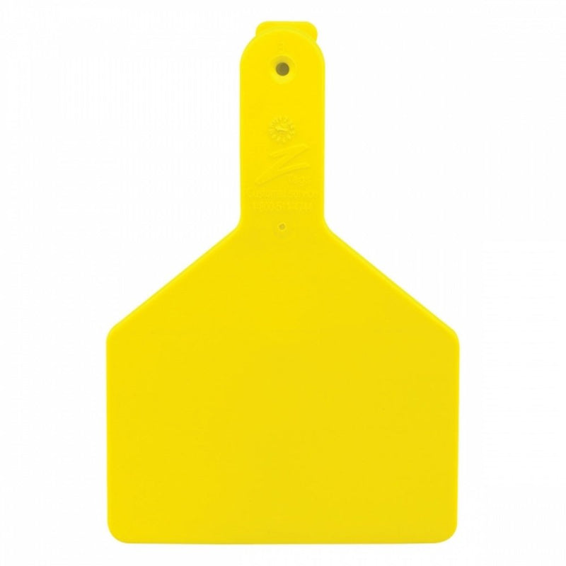 Z Tags 1-piece Yellow Blank Cow Tag 25pk