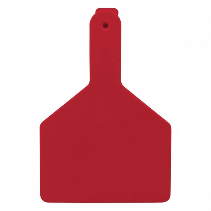 Z Tags 1-piece Red Blank Cow Tag 25pk