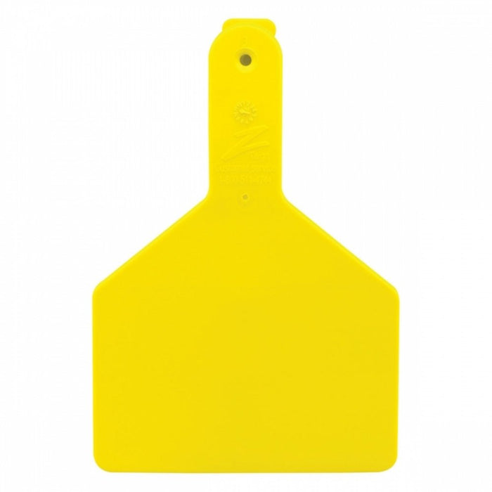 Z Tags 1-piece Yellow Blank Cow Tag 100pk