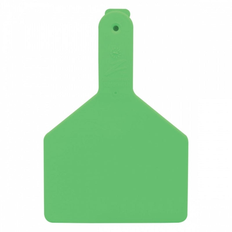 Z Tags 1-piece Green Blank Cow Tag 100pk