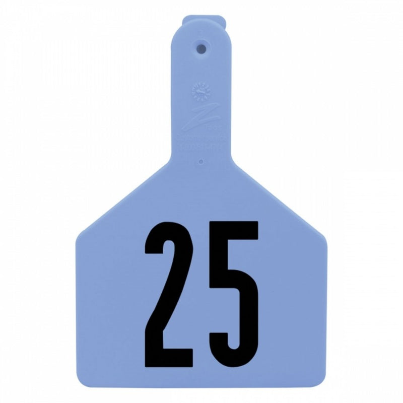 Z Tags 1-piece Blue Cow Tag 1-25