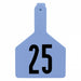 Z Tags 1-piece Blue Cow Tag 1-25