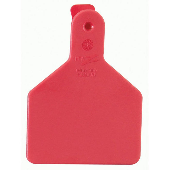 Z Tags 1-piece Red Blank Calf Tag 25pk
