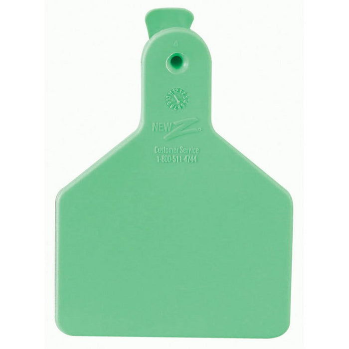 Z Tags 1-piece Green Blank Calf Tag 100pk