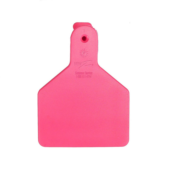 Z Tags 1-piece Pink Blank Calf Tag 100pk