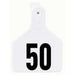 Z Tags 1-piece White Calf Tag 26-50