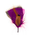 Purple Feather Hat Accent