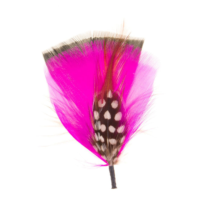 Pink Feather Hat Accent