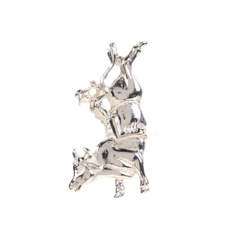 Austin Accent Inc. Bullrider Hat Pin-Silver