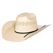 24K Shantung Diamond 5" Brim Open Crown Straw Hat