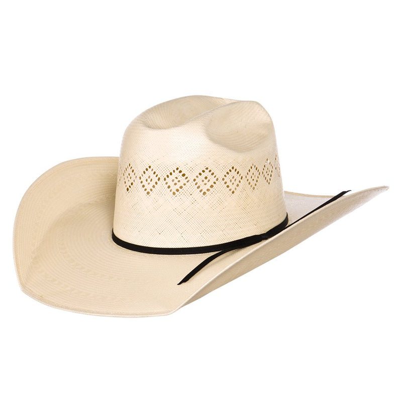 24K Shantung Diamond 5" Brim Open Crown Straw Hat