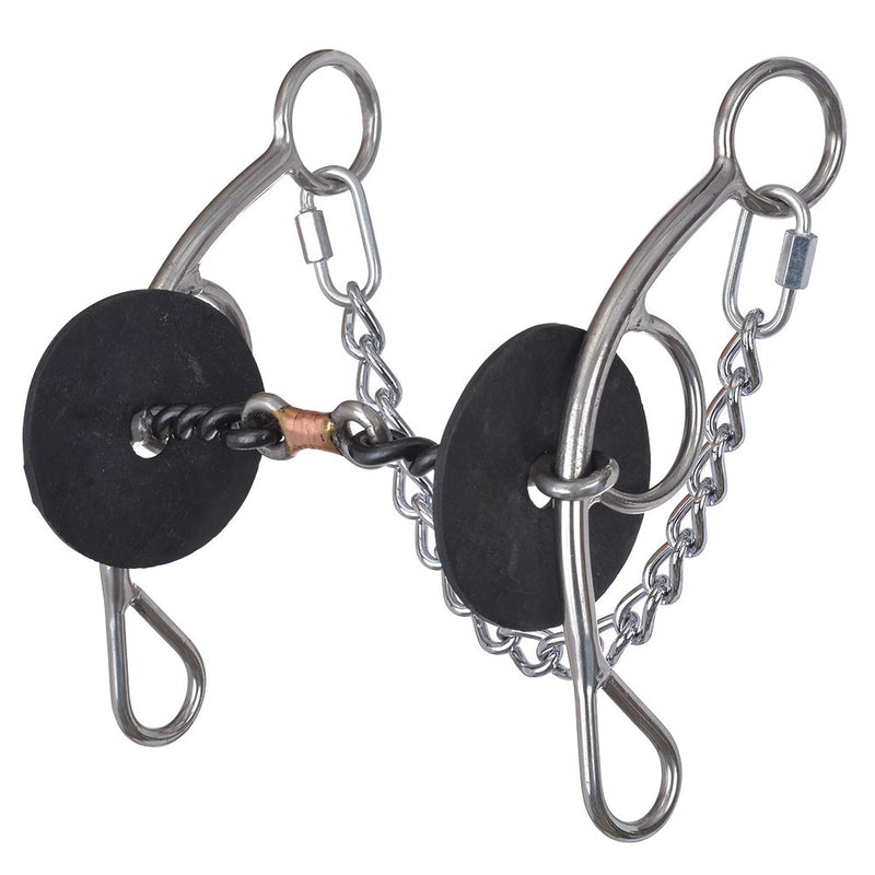 Josey Mitchell Copper Dog Bone Twisted Wire Short Shank Gag Bit
