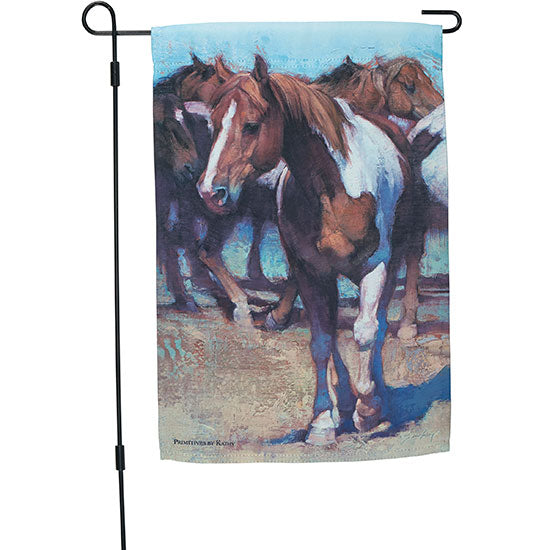 Primitives By Kathy Black Metal Garden Flag Pole