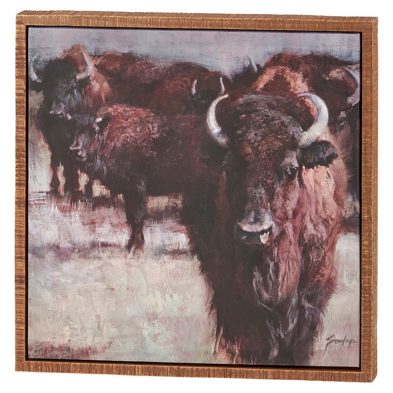 Primitives By Kathy Buffalo Canvas Wall Art
