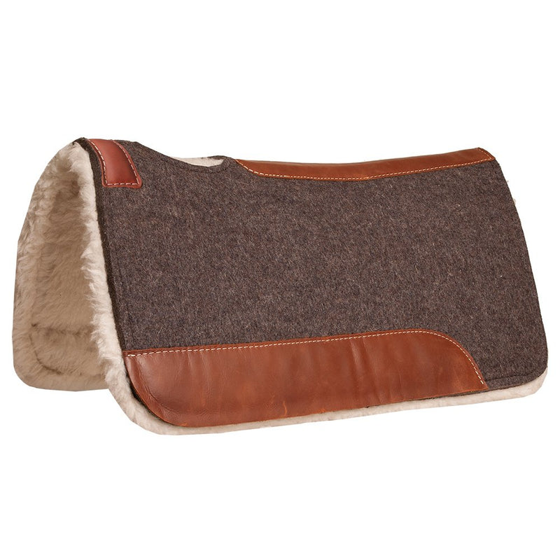 Contoured 100% Pressed Wool Fleece Bottom Saddle Pad