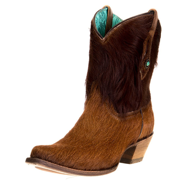 Women's Corral Brown Conchos Ankle Boot