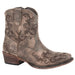 Women's Dark Brown Vintage Faux Leather Booties