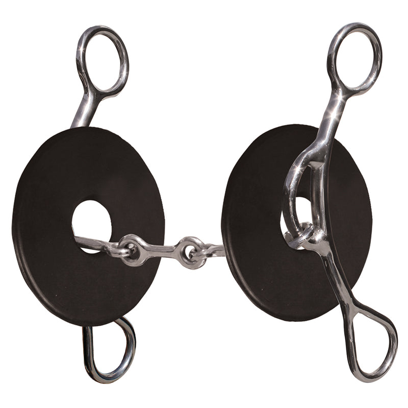 Professional's Brittany Pozzi 3 Piece Smooth Dogbone Snaffle Gag Bit
