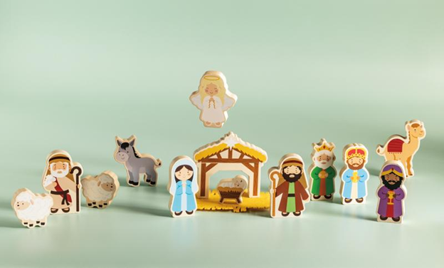 Mud Pie Nativity Wood Toy Set
