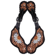 Ladies Painted Daisy Spur Straps