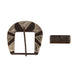 Silver Bars Iron 1.5in Buckle Set