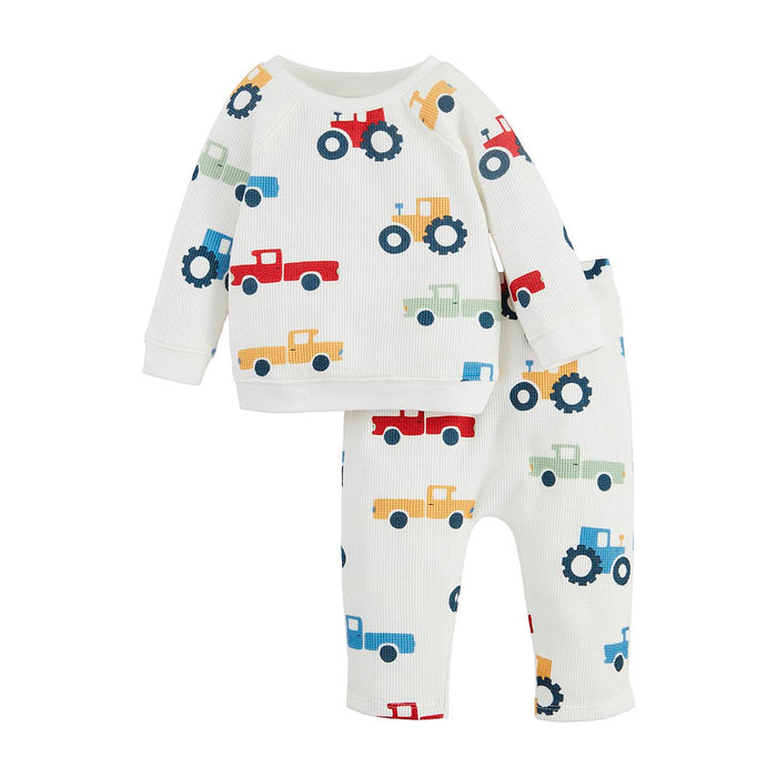 Mud Pie Boys Tractor Two Piece Set