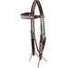 Cashel Company Chocolate and Tan Beaded Browband Headstall