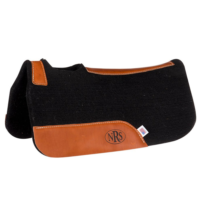 Black Contoured Felt Pony Saddle Pad 24in x 24in x 0.75in