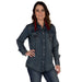 Women's Vintage Denim Snap Shirt