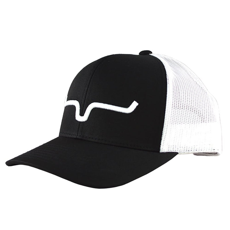 Black/White Mesh Weekly Trucker Cap
