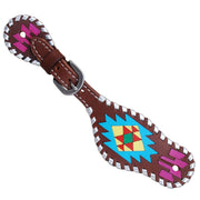 Painted Aztec Youth Spur Straps