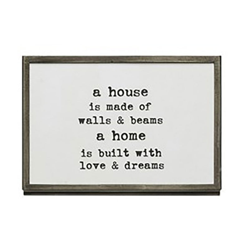 A Home Is Built With Love Decor