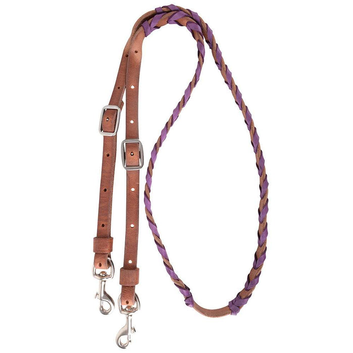 Martin Saddlery 3/4in. Purple Laced Barrel Reins