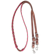 Martin Saddlery 5/8in. Pink Laced Barrel Reins