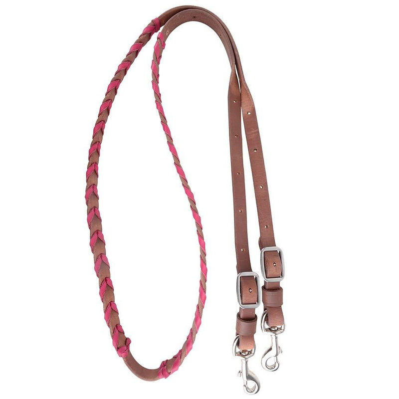 Martin Saddlery 5/8in. Pink Laced Barrel Reins