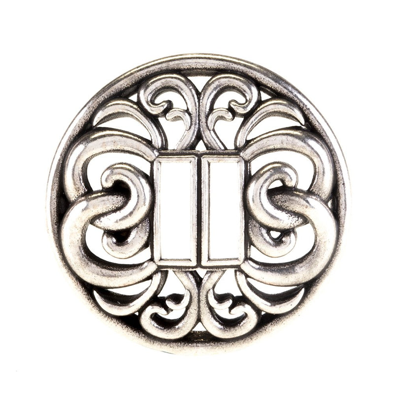 1 1/2in Slotted Scroll Concho