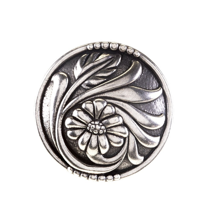 1 1/2in Single Flower Floral Concho